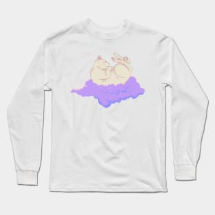 Sleepy Cat Lofi Long Sleeve T-Shirt